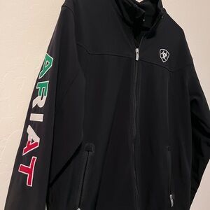 Ariat Men's Black Performance Jacket with Logo Sleeve